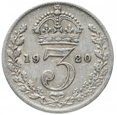 купить Великобритания 3 пенса (pence) 1920-1927, случайный год