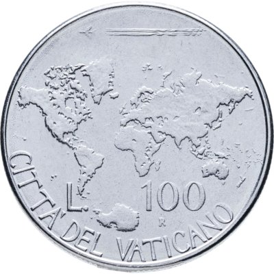 купить Ватикан 100 лир (lire) 1985