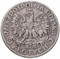 купить Польша 5 злотых (zlotych) 1933 Королева Ядвига