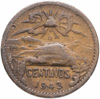 купить Мексика 20 сентаво (centavos) 1943-1955, случайная дата