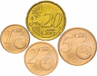 Купить Германия полный годовой набор 2009 двор F (4 монеты - 1,2,5,20 центов, UNC)