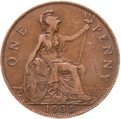 купить Великобритания 1 пенни (penny) 1935
