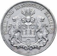 купить Германия (Империя) 5 марок (mark) 1907