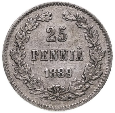 купить 25 пенни (pennia) 1890 L Российская Финляндия