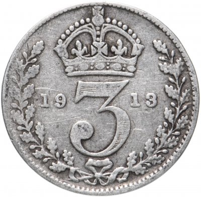 купить Великобритания 3 пенса (pence) 1913