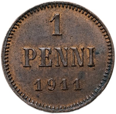 купить 1 пенни (penni) 1911 Российская Финляндия