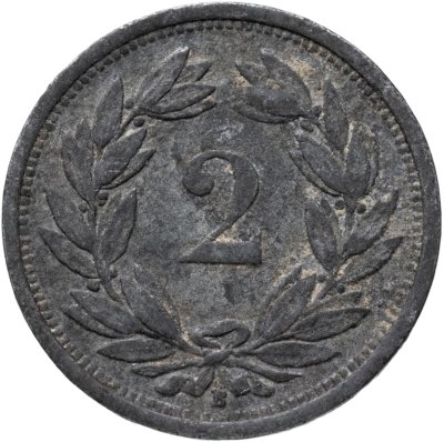 купить Швейцария 2 раппена (rappen) 1943