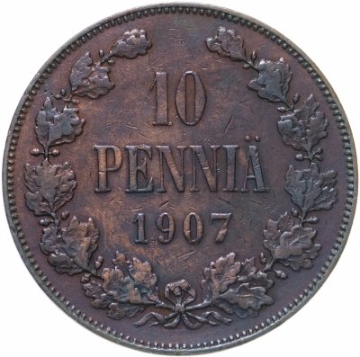 купить 10 пенни (pennia) 1907