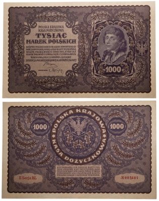 купить Польша 1000 марок 1919