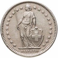 купить Швейцария 2 франка (francs) 1968 B знак монетного двора: "B" - Берн