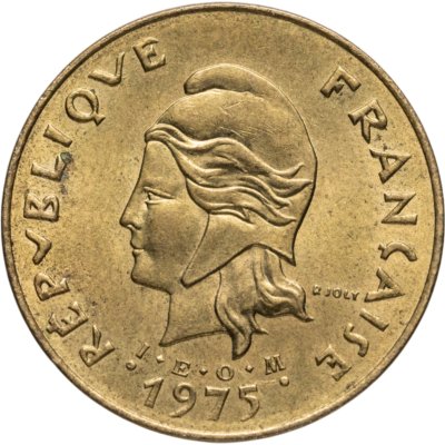 купить Новые Гебриды 5 франков (francs) 1975