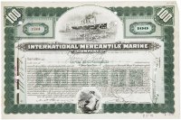 купить Акция США INTERNATIONAL MERCANTILE MARINE ( ТИТАНИК) " Гашение представителями банка "JP Morgan"" 1924 г.