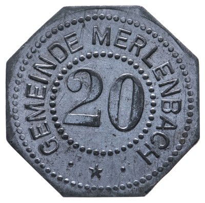 купить Германия, Муниципалитет Мерлебах 20 пфеннигов 1914-1924