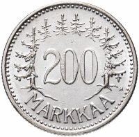 Купить Финляндия 200 марок (markkaa) 1956