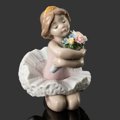 купить Статуэтка "Мой дебют" ("Маленькая балерина"), фарфор, роспись, лепной декор, Lladro, Испания, 2000 г.