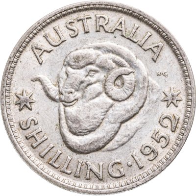 купить Австралия 1 шиллинг (shilling) 1952