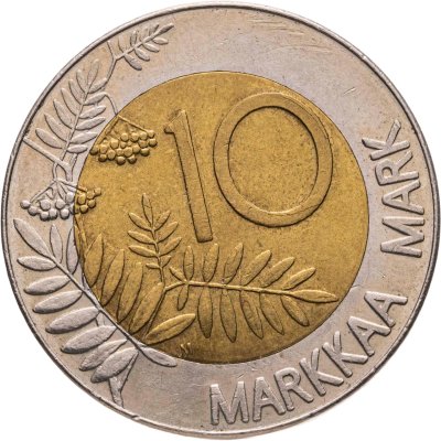 купить Финляндия 10 марок (markkaa) 1993 M