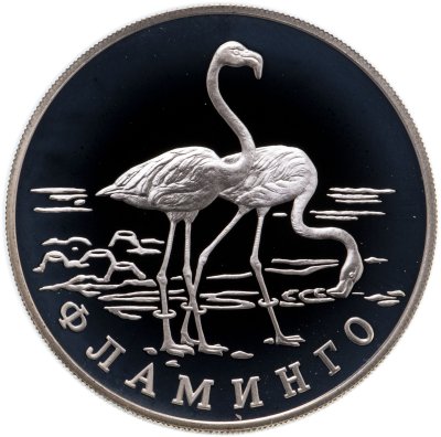 купить 1 рубль 1997 ЛМД фламинго