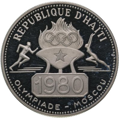 купить Гаити 50 гурдов 1977 "XXII Летние Олимпийские игры 1980 года в Москве"