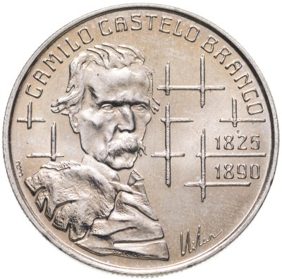 купить Португалия 100 эскудо (escudos) 1990 "100 лет со дня смерти Камилу Каштелу Бранку"