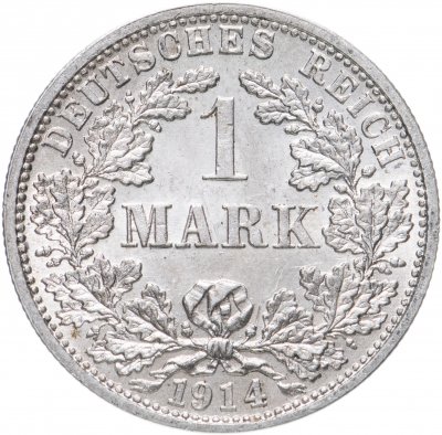 купить Германия 1 марка 1914 F знак монетного двора: "F" - Штутгарт