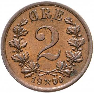 купить Норвегия 2 эре (ore) 1899