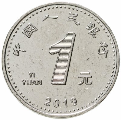 купить Китай 1 юань (yuan) 2019