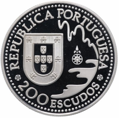 купить Португалия 200 эскудо (escudos) 1993 "450 лет с момента первой высадки в Японии на острове Танегасима"