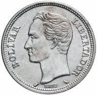 Купить Венесуэла 2 боливара (bolivares) 1960