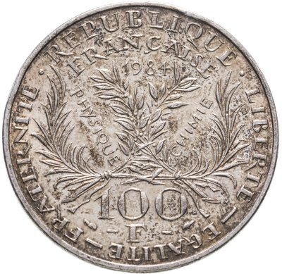 купить Франция 100 франков (francs) 1984 "50 лет со дня смерти Марии Кюри"