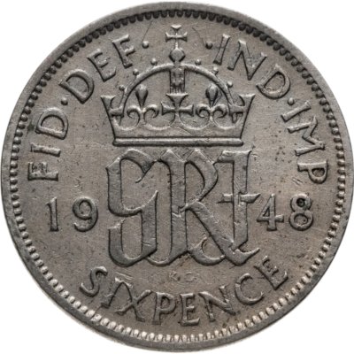 купить Великобритания 6 пенсов (pence) 1948