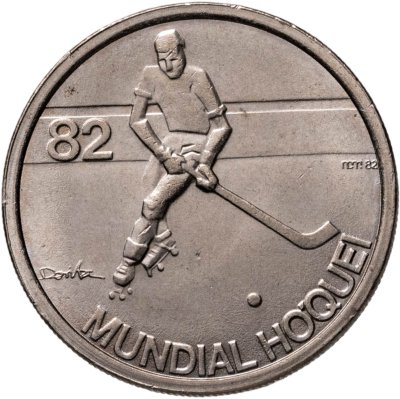 купить Португалия 5 эскудо (escudos) 1982 "Чемпионат мира по хоккею на роликах"