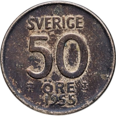 купить Швеция 50 эре (ore) 1955