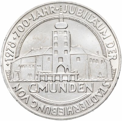 купить Австрия 100 шиллингов (shillings) 1978 "700 лет городу Гмунден"