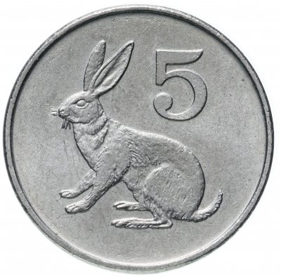 купить Зимбабве 5 центов 1997