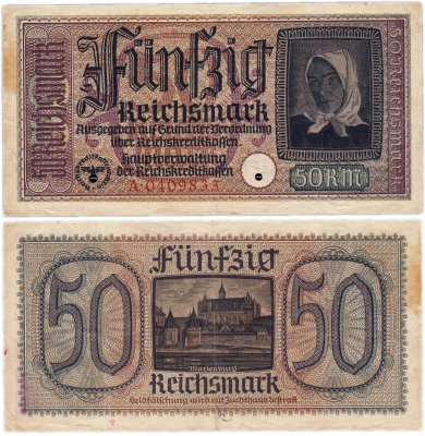 купить Германия 50 марок 1940-1945 год (Pick R140(1) Оккупационные территории