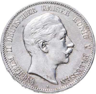 купить Германская Империя 5 марок (mark) 1908