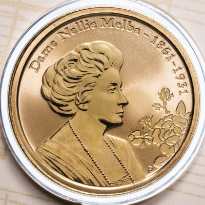 купить Австралия 1 доллар 2011 "Нелли Мелба" в конверте с маркой