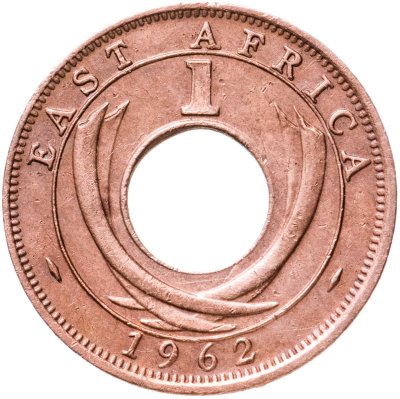 купить Британская Восточная Африка 1 цент (cent) 1962