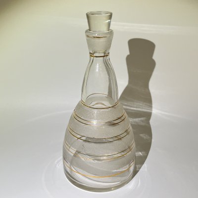 купить Штоф с лаконичным декором, стекло, золочение, СССР, 1960-1980 гг.