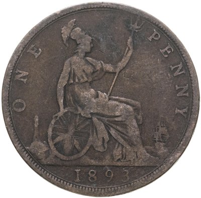 купить Великобритания 1 пенни (penny) 1893
