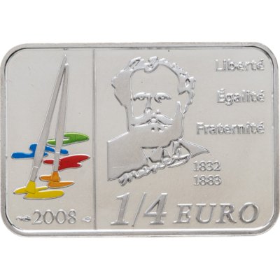 купить Франция 1/4 евро (25 евроцентов) 2008 "Эдуард Мане", в футляре с сертификатом
