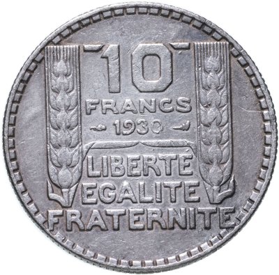 купить Франция 10 франков (francs) 1930