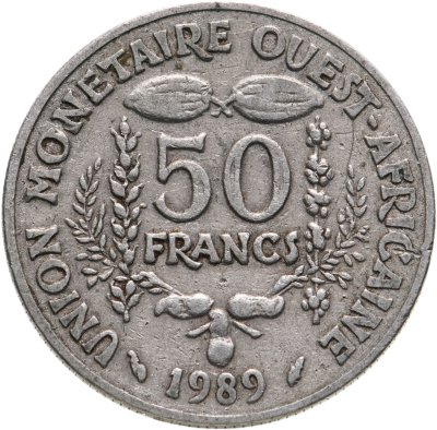 купить Западная Африка (BCEAO) 50 франков (francs) 1974-1989 (Случайный год)