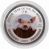 купить Камбоджа 3000 риелей (riels) 2007 Китайский гороскоп - год свиньи /поросёнок на заборе/