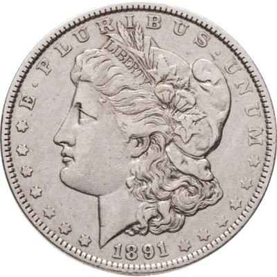 купить США 1 доллар (dollar) 1891 O Доллар Моргана знак монетного двора: "O" - Новый Орлеан