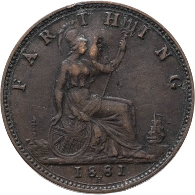 купить Великобритания 1 фартинг (farthing) 1881
