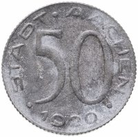 купить Германия (Аахен, Рейнская провинция) 50 пфеннигов 1920 нотгельд "Альфред Ретель"