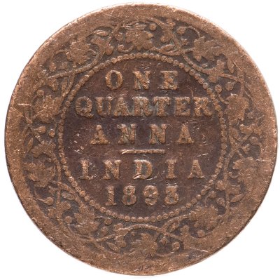 купить Индия (Британская) 1/4 анны (anna) 1893