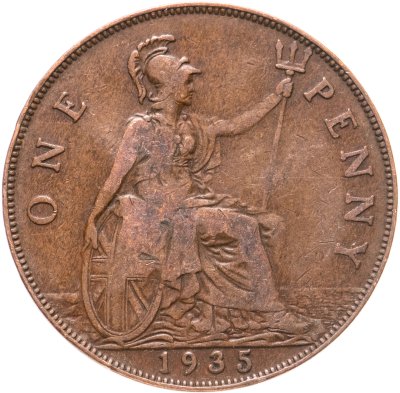 купить Великобритания 1 пенни (penny) 1935